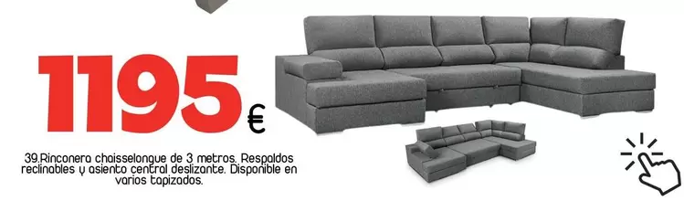 Rinconera Chaisselongue De 3 Metros