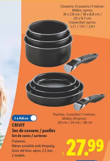 Crivit - Set De Caso / Sartenes