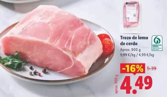 Trozo De Lomo De Cerdo