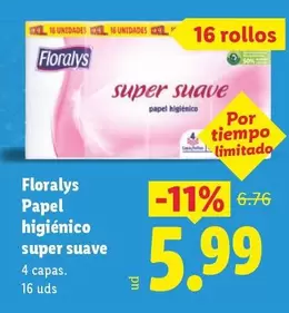Floralys - Papel Higienico Super Suave