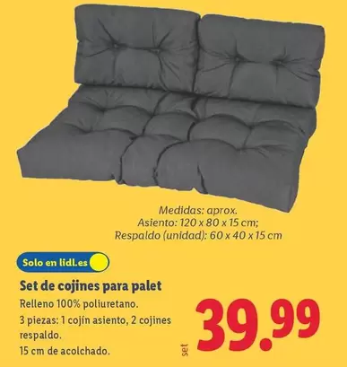 Set De Cojines Para Palet