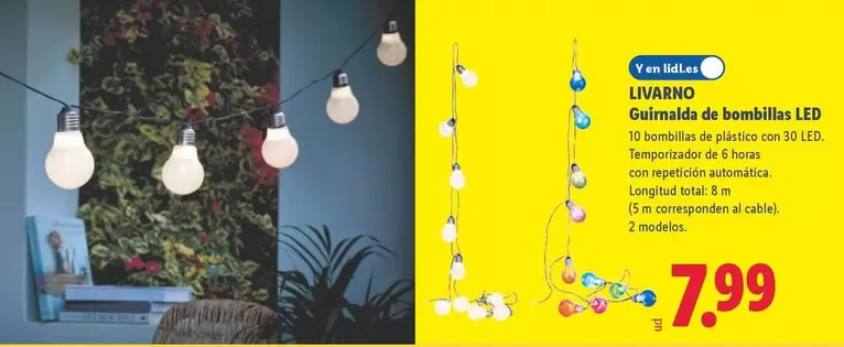 Livarno - Guirnalda De Bombillas Led