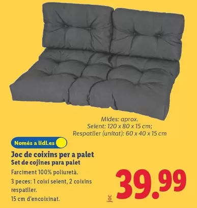 Set De Cojines Para Palet 