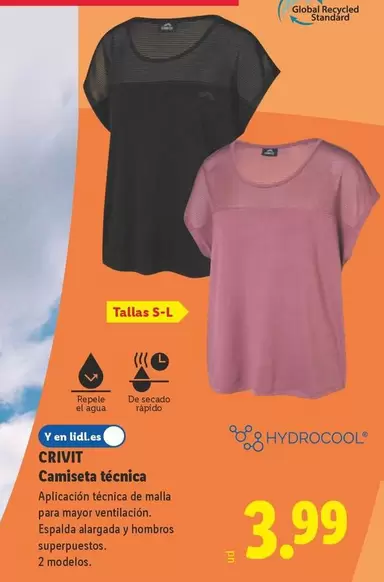 Crivit - Camiseta Técnica