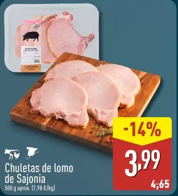 Chuletas De Lomo De Sajonia