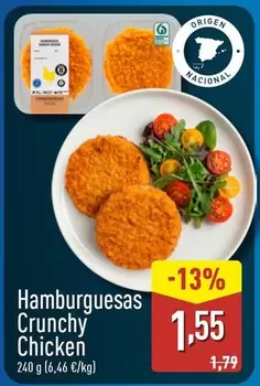 Hamburguesas Crunchy Chicken 
