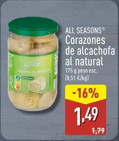 All Seasons - Corazones De Alcachofa Al Natural
