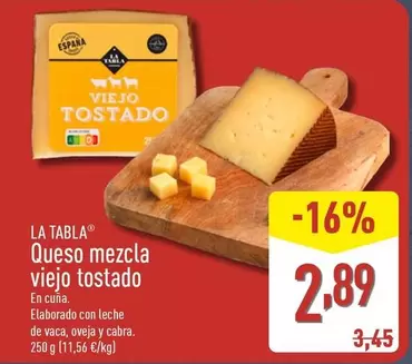 La Tabla - Queso Mezcla Viejo Tostado