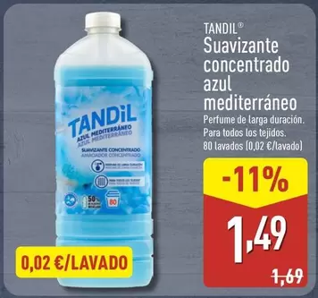 Tandil - Suavizante Concentrado Azul Mediterraneo