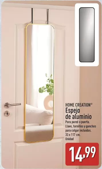 Home Creation - Espejo De Aluminio
