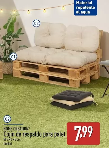 Home Creation - Cojin De Respaldo Para Palet