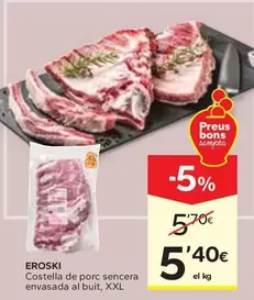Eroski - Costella De Porc Sencera Envasada Al Buit, XXL