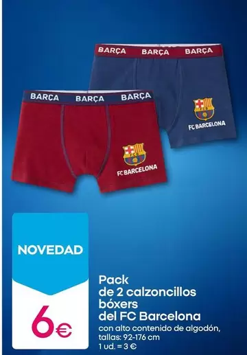 FC Barcelona - Pack De Calzoncillos Boxers Del Fc Barcelona
