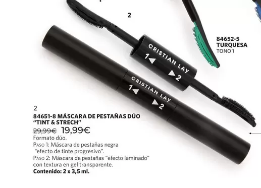 Cristian Lay - 84651-8 Mascara De Pestañas Dúo Tint & Strech