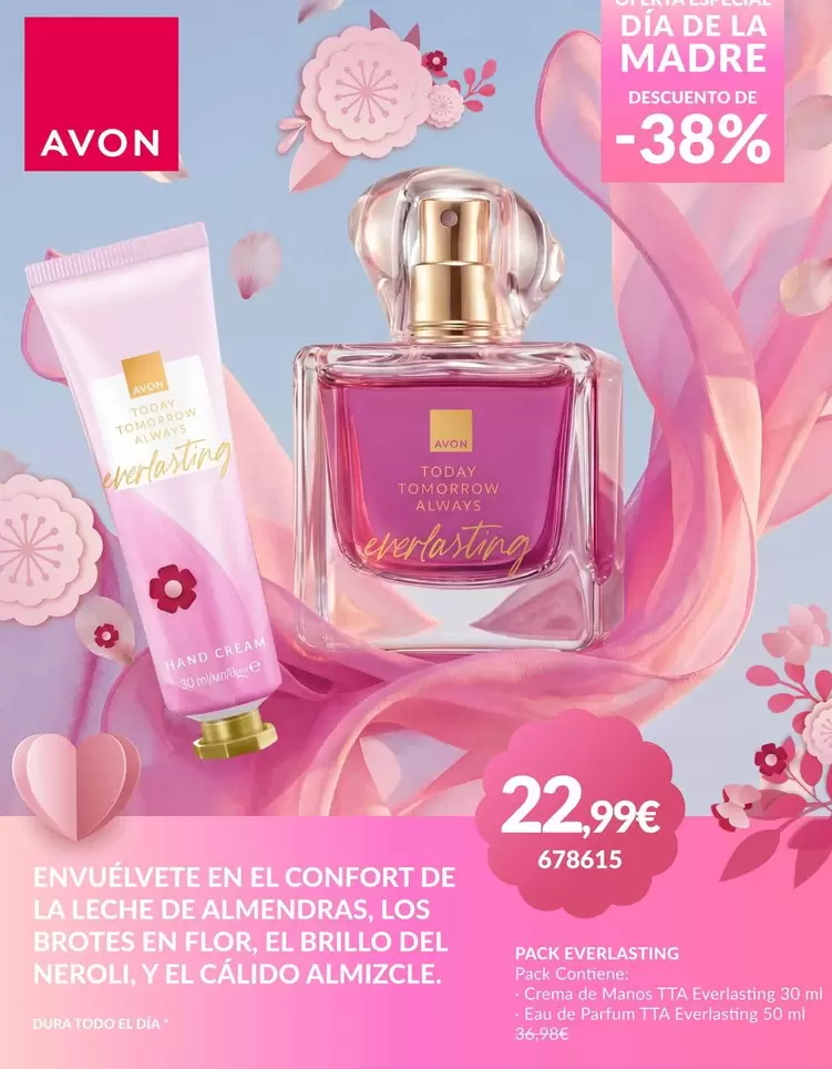 Avon - Envuevete En El Confort De La Leche De Almendras, Los Brotes En Flor El Brillo Del Neroli