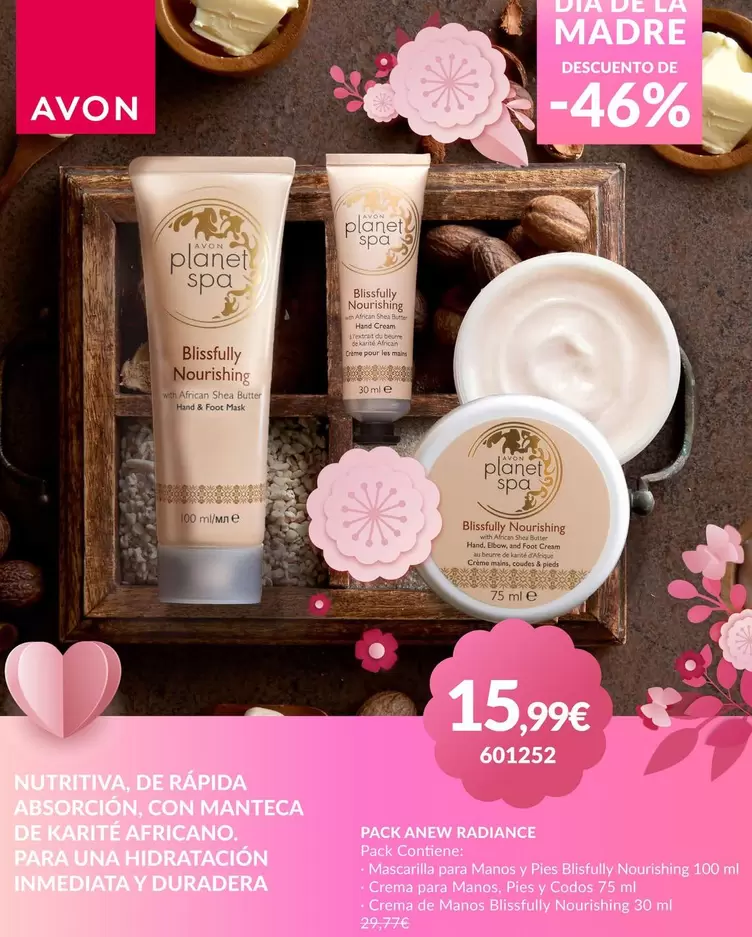 Avon - Nutritiva, De Rapida, Absorcion, Con Manteca De Karit Ahr1240