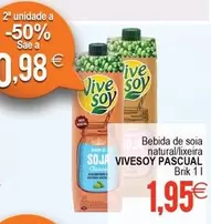 Pascual - Bebida De Soia Natural/Lixeira Vivesoy