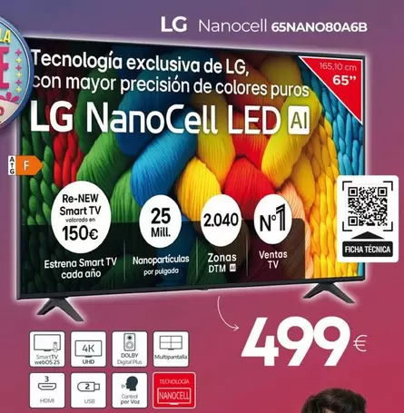 LG - NanoCell 65NANO80A6B