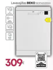 Beko - Lavavajillas Bdfn05330w