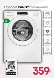 Candy - Lavadora CO4104TWM6/1-S