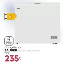 Sauber - Congelador Series-CH20024WH 198L