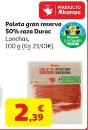 Auchan - Paleta Gran Reserva 50% Raza Duroc