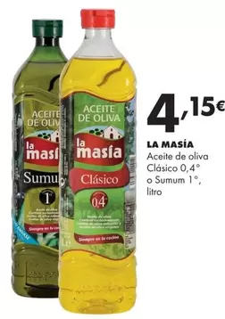 La Masía - Aceite De Oliva Clasico 0,4 O Sumum 1