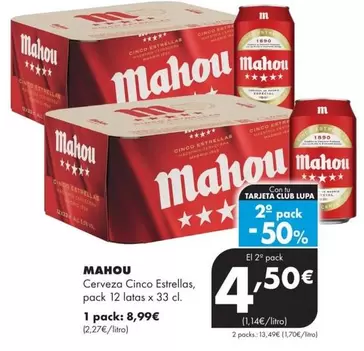 Mahou - Cerveza Cinco Estrellas
