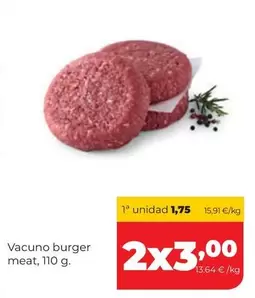 Vacuno Burger Meat
