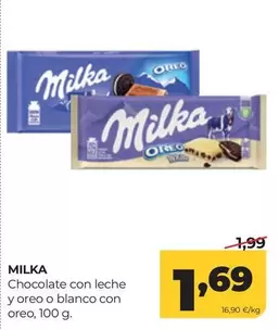 Milka - Chocolate Con Leche Y Oreo O Blanco Con Oreo