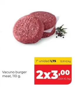 Vacuno Burger Meat