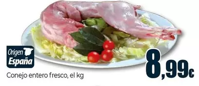 Conejo Entero Fresco