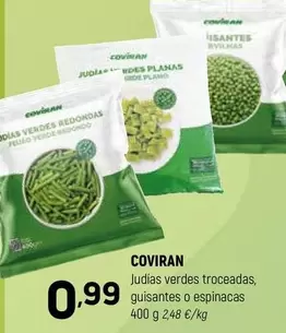 coviran - Judias Verdes Troceadas, Guisantes O Espinacas