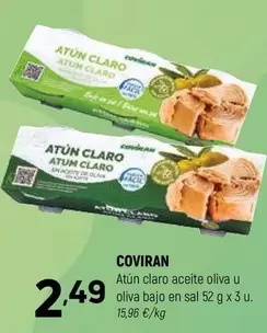coviran - Atún Claro Aceite Oliva U Oliva Bajo En Sal