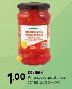 coviran - Pimientos Del Piquillo Tiras Con Ajo