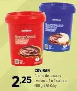coviran - Crema De Cacao Y Avellanas 1 O 2 Sabores