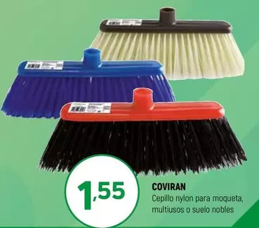 coviran - Cepillo Nylon Para Moqueta, Multiusos O Suelo Nobles
