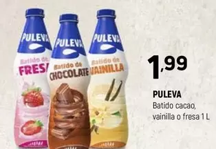 Puleva - Batido Cacao, Vainilla O Fresa