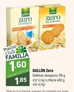 Gullón - Zero Galletas Desayuno