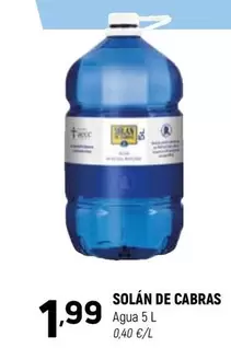 Solán de Cabras - Agua