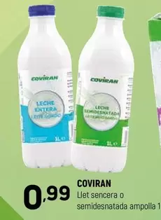 coviran - Llet Sencera O Semidesnatada Ampolla