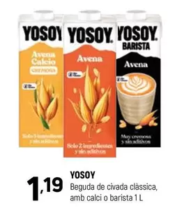 YoSoy - Beguda De Civada Clàssica, Amb Calci O Barista