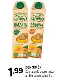 Don Simón - Suc Taronja Espremuda Amb O Sense Polpa