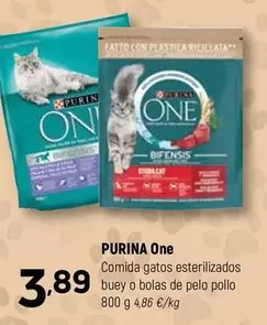 Purina One - Comida Gatos Esterilizados Buey O Bolas De Pollo