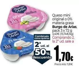 Burgo De Arias - Queso Mini Original O 0% Materia Grasa