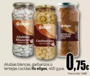 Ifa Eliges - Alubias Blancas, Garbanzos O Lentejas Cocidas