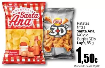 Santa Ana/Lay's - Patatas Fritas/Bugles 3D's