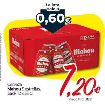 Mahou - Cerveza 5 Estrellas