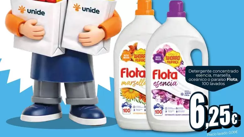 Flota -  Detergente Concentrado Esencia, Marsella, Oceánico O Paraíso