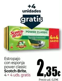 Scotch-Brite - Estropajo Con Esponja Power Classic